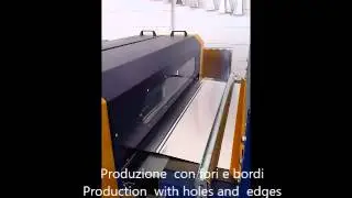 Linea di taglio con foratura e bordatura per isolazione - Cutting line for holes and edging