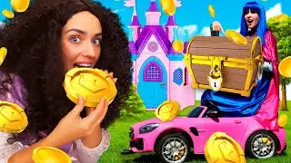 Un tesoro nel giardino delle principesse monelle. Video con giochi per bambini