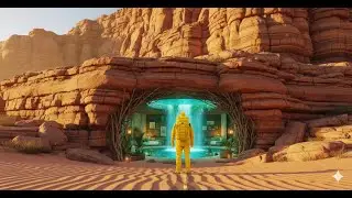 This Man Built SECRET HOUSE inside  DESERT [ASMR] - Building House in the Open Desert
