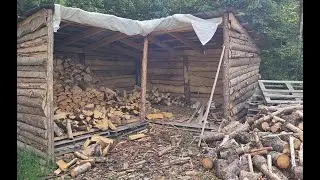 Fixing Septic Tank - New Project Building Hangar for my fishing boat - Finished the Wood Shed