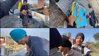 Sunday kite 🪁 vlog(full enjoy with my little brother)￼