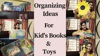 Organizing My Daughter's Books & School Stuff | Storage Ideas | Nursery School Stuff 📚🗃️