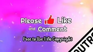 NO COPYRIGHT FREE TO USE || THANKS FOR WATCHING OUTRO VIDEO || Creative Common Outro || Simple Video