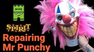 Repairing & Fixing Spirit Halloweens 2022 Mr Punchy Animatronic #spirithalloween #animatronics 