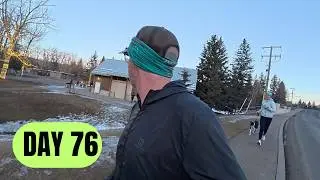 Ultramarathon Training Vlog || Day 76 more ice and slow going