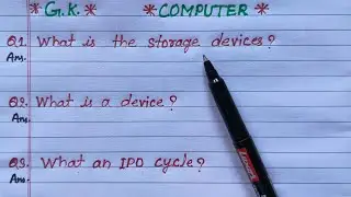 what is the storage device | what is an ipo cycle | what is input device | what is a device