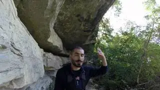 Stefano Farinelli al Sasso Spicco di Monte Casale