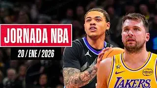 &iexcl;LUKA DONČIĆ Y KEYONTE GEORGE ENCIENDEN LA DUELA!| Resultados Jornada NBA (20/ene/2026)