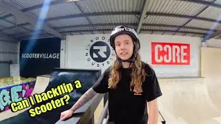 Can I Backflip A Scooter? / Scooter Village Vlog