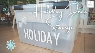 Clutter Free Holiday Decor Storage Ideas Feat: Cricut Joy #cricutmade
