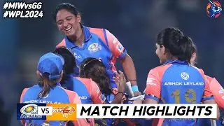 MI vs GG 16th Match WPL 2024 Highlights | Women IPL Highlights 2024 | Cricket wpl 2024 highlights