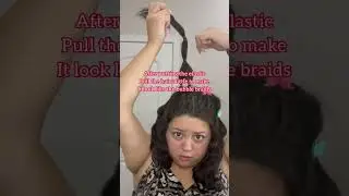 BAD BUNNY HAIR! #hairstyletutorial #badbunnyhair #badbunnyconcert #bubblebraid #easyhairstyles #hair
