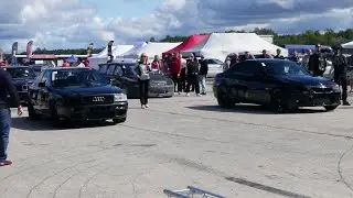 BMW E92 3.4T 2JZ PTE 8085 Next Gen vs Audi Coupe 2.2TQ 20v PTE 6466 Gen2 1/4 mile drag race