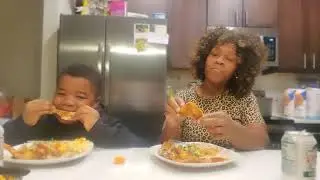 Kahron and I #greatconversation #goodfood #friedchicken #muckbang