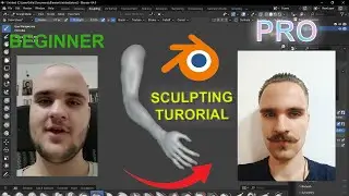 Learn how to sculpt an arm in Blender as COMPLETE beginner!