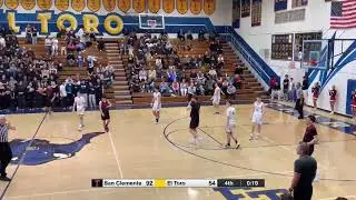 San Clemente Tritons vs El Toro H.S. Boys Basketball