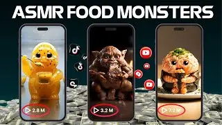 Niches AI ASMR Video &ndash; How to create ASMR Food Monsters video Viral using Veo 3 AI Tutorial