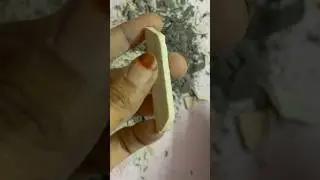Broken slate pencil cleaning || #asmr #satisfying #chalkasmr #shorts #crunchy #dry #handmade #soap