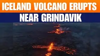 Iceland Volcano Eruption Near Grindavik Sends Lava Skyward | Blue Lagoon Evacuated | News9