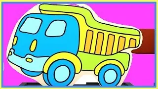 Cartoon Cars Construction Puzzle - Magical Music Train Ride!