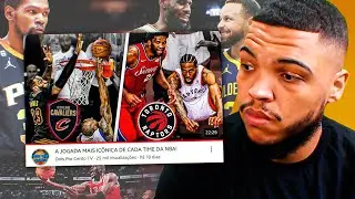 A JOGADA MAIS IC&Ocirc;NICA DE CADA TIME DA NBA! | React Jota Jogadas