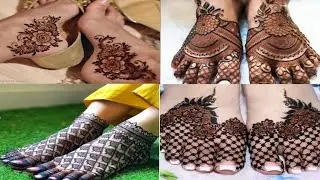 Latest Beautiful And Stylish Feet Mehndi Designs Collection😍