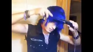 Splat blue dye RoCk StAr: How to go from GeEk to RoCk GoD in 30 minutes with Splat hair dye.