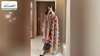 Slub Digatal Printed | Light Slub Fabric 3pic collection 2024😍