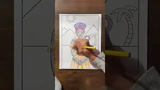 Black History Coloring Page &bull; Egyptian Queen