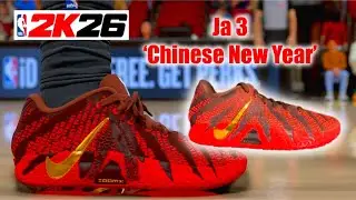 NBA 2K26 Shoe Creator - Ja 3 Chinese New Year