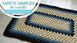 TAPETE DE CROCHÊ SIMPLES PARA COZINHA OU BANHEIRO - JNY Crochê