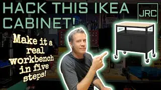 IKEA cabinet hack - five steps to make it a real workbench!