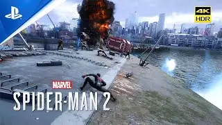THE RAFT PRISON BOAT | 4K HDR Gameplay (Fidelity Mode) | SPIDER-MAN 2 PS5