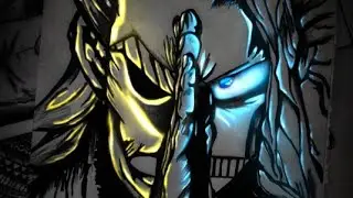 DRAWING ALL MIGHT ||#stealth #art ||and #Glowart from #MYHEROACADEMIA ANIME in Timelapse|| #Shorts