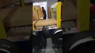 Semi automatic big cardboard large box belt PP sealing machine double belts carton sealer equipment