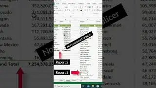 How to connect slicer to multiple reports on Pivot table #pivot #exceltips #microsoftexcel
