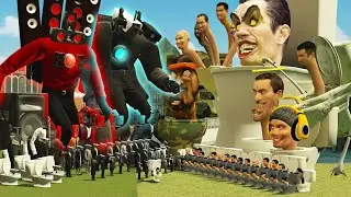 🔥 Mecha Cameraman & Speakerman Boss Army 💥 vs Skibidi Toilet Boss Army | Garry&rsquo;s Mod