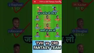 TVH vs CRD Dream11 Prediction || Valley Hikers vs Champagne Reef Divers today's match #viral