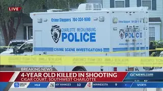 4-year-old killed in SW CLT shooting, car theft suspect wanted