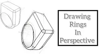 Perspective for Beginners : How to draw a ring with rounded edges