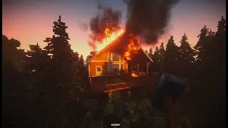 I SET a BEAUTIFULL CABIN  on FIRE &mdash; Fire Alarm Failed | Teardown