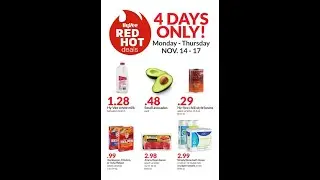 Hy-Vee 4-Days Red Hot Deals Sale Ad Flyer 11.12.2022-11.17.2022 Stock-up Price Prepping Groceries