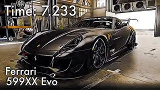 CSR2 - Ferrari 599XX Evo - tune & shift (time: 7.233)