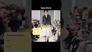 Oversized dramatic cargo shorts by @Dior at @parisfashionweekofficial Hit or Miss???