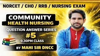 Non NURSING IMPORTANT QUESTION ANSWER SERIES BY MAHI SIR #5| NORCET RRB CRE CHO EXAM #nursing cl
