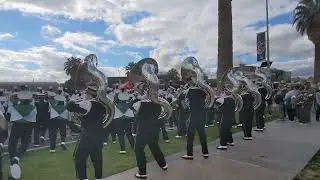 Ohio University Marching 110 Tubas - Long Train Running - Back Row @ the 2022 Arizona Bowl Tailgate