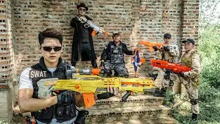 LTT Game Nerf War : Captain Warriors SEAL X Nerf Guns Fight Braum Crazy Ambush Transit Car