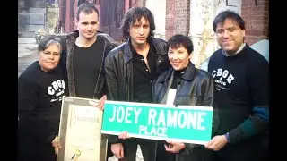 Joey Ramone Place street dedication party at CBGB 11.30.03