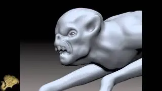 Werebat Creature Timelapse