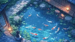 Rainy Koi Lofi 🌧 Gentle Beats for Late‑Night Study & Deep Focus [Sleepy Lofi Music]